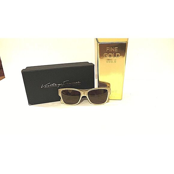 VINTAGE FRAMES BY COREY SHAPIRO RUDE METAL GOLD NO. 1 BRAND NEW IN BOX GOLD main image 5